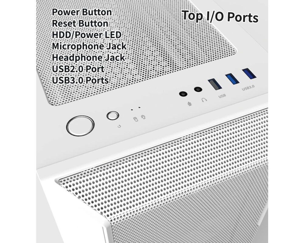 Кутия Zalman ATX - I3 NEO White - RGB 9