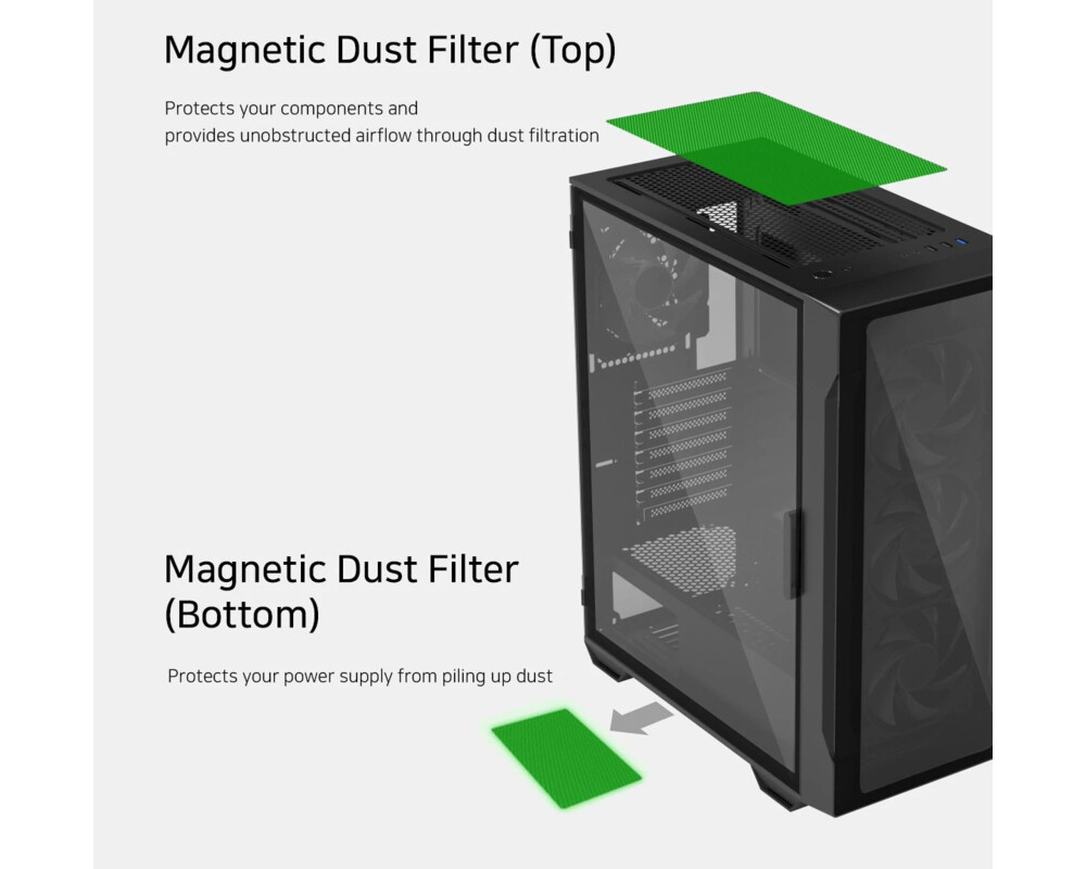 Кутия Zalman ATX - I3 NEO TG Black - aRGB 12