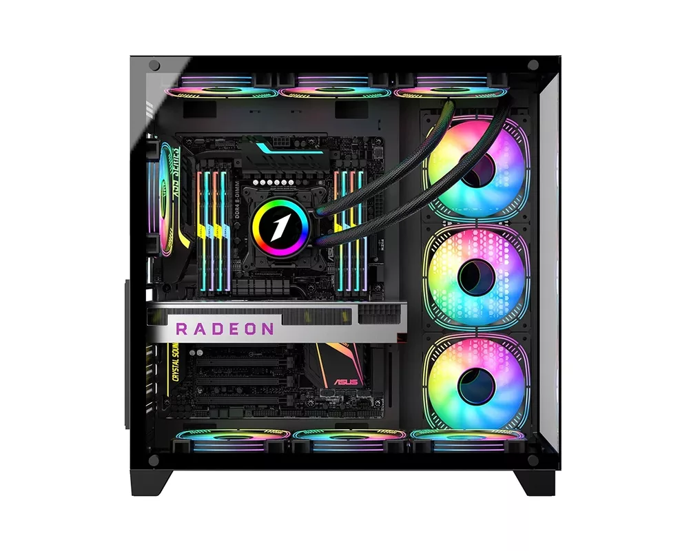 Кутия 1stPlayer ATX - MEGAVIEW MV8 Black 11