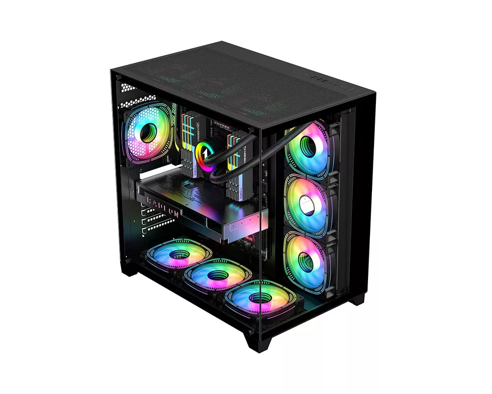 Кутия 1stPlayer ATX - MEGAVIEW MV8 Black 14