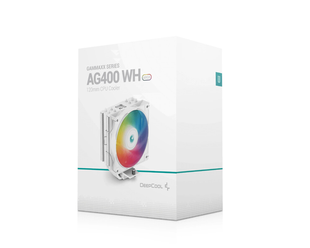 Охладител за процесор DeepCool AG400 White - Addressable RGB -... 10