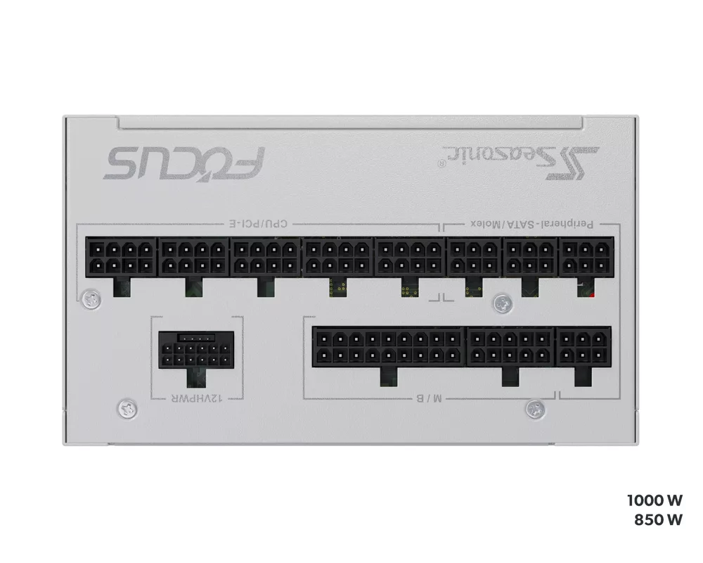 Захранване SEASONIC FOCUS GX-850 850W, White 80+ Gold PCIe 5.0, Fully Modular 17