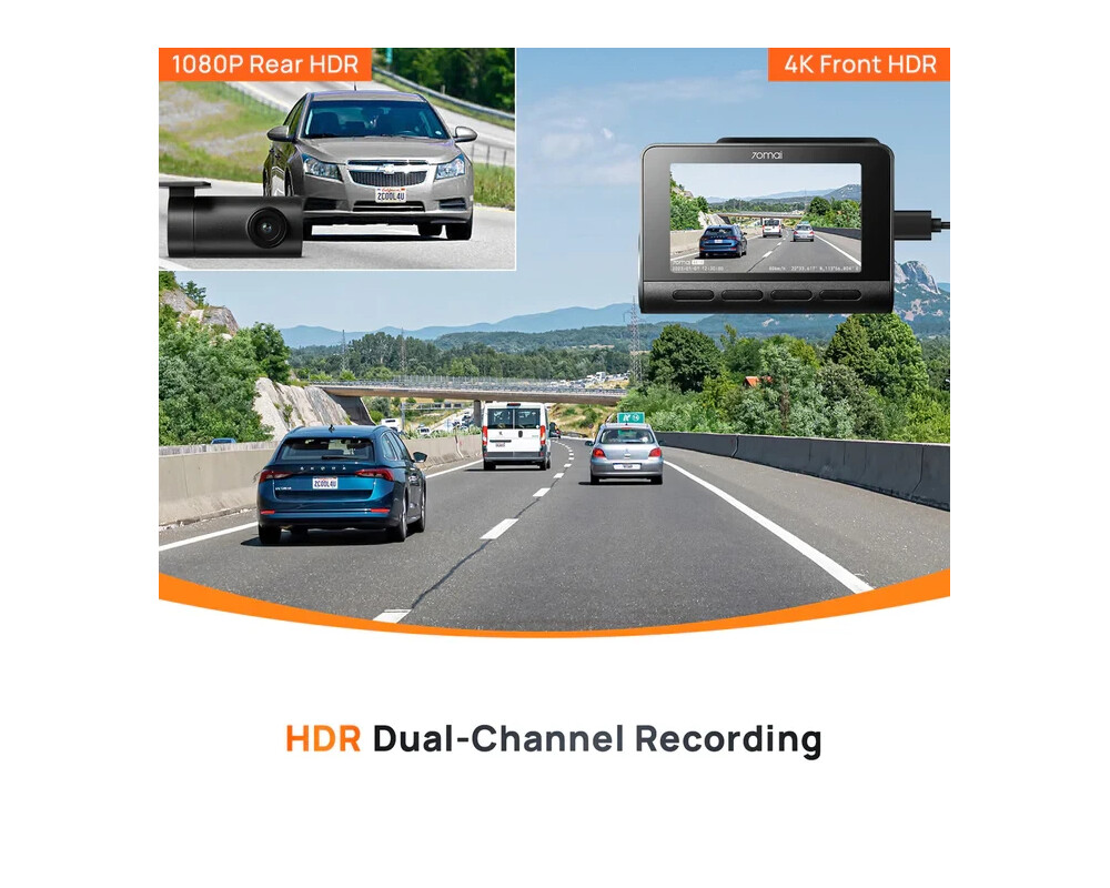Видеорегистратор 70mai Dash Cam 4K HDR Set A810-2 10