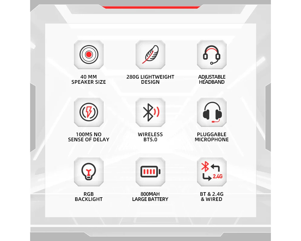 Слушалки Marvo безжични Monka Echo HG9069W - Bluetooth 3