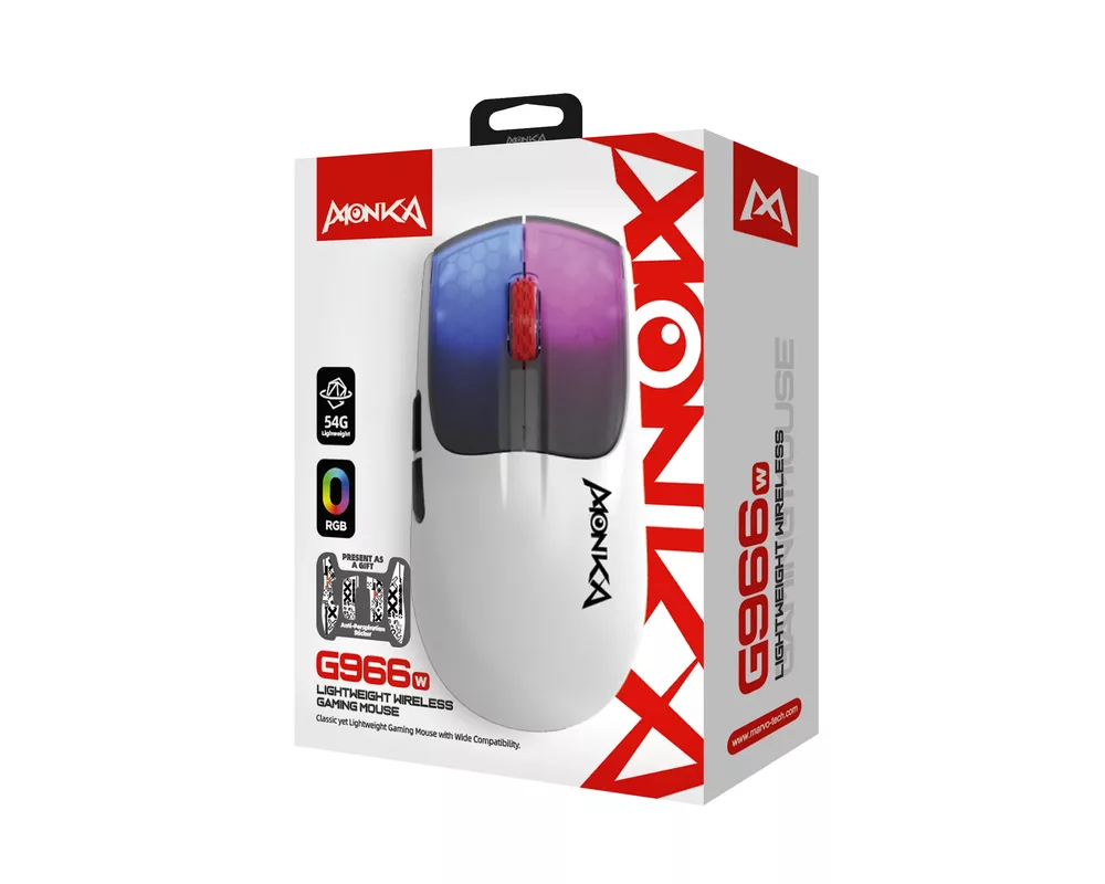 Мишка Marvo безжична Wireless Gaming Mouse Monka Vero G966W - 10000dpi 11