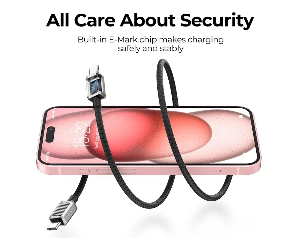 Кабел Orico кабел Cable USB C-to-C PD 60W Char... 6