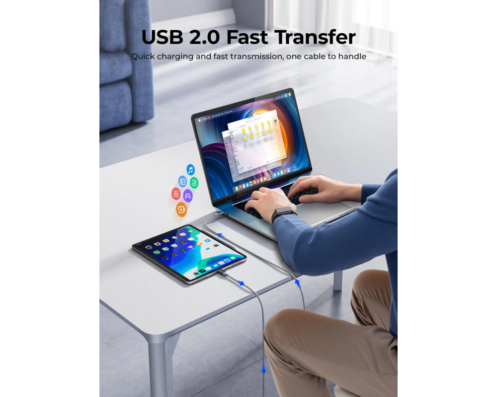 Кабел Orico кабел Cable USB C-to-C PD 100W Cha... 6