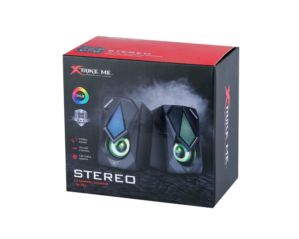Тонколони Xtrike ME Gaming Speakers 2.0 6W RGB Backlight 4