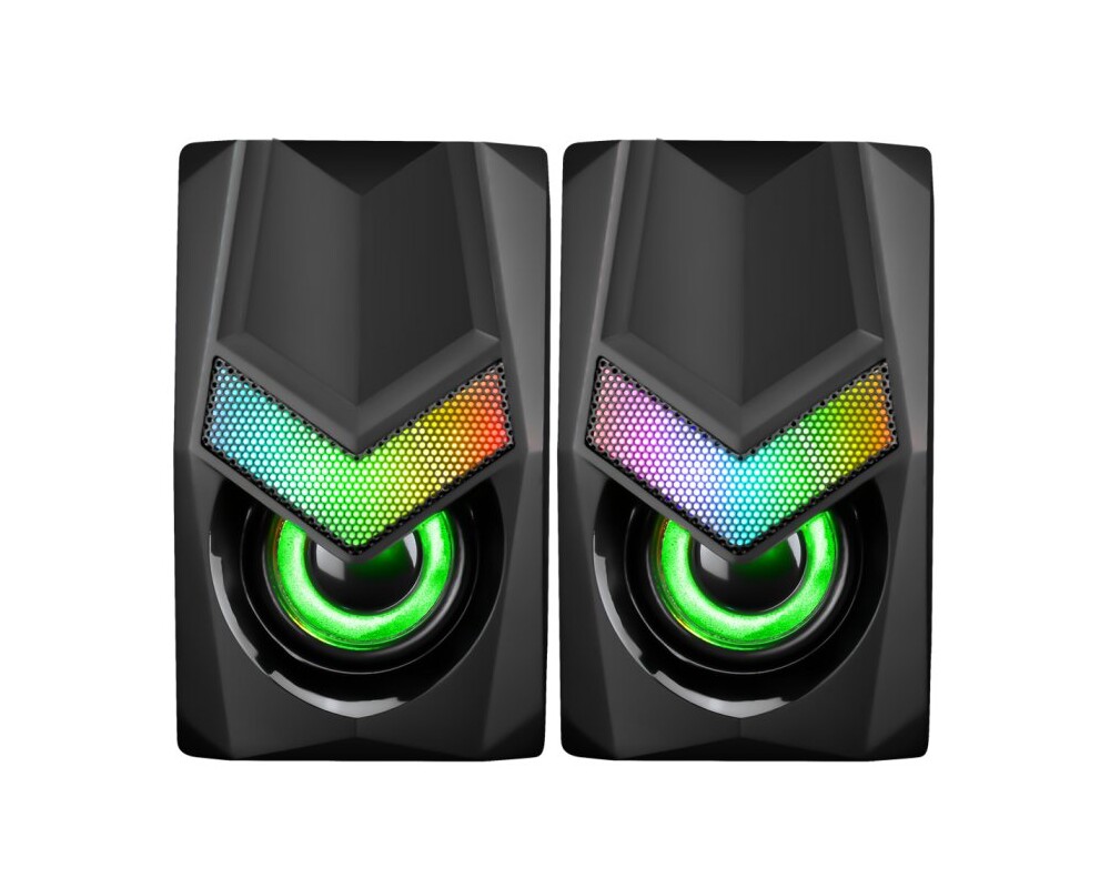Тонколони Marvo Gaming Speakers 2.0 6W Rainbow bac... 3
