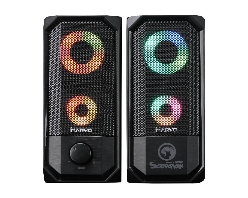 Тонколони Marvo Gaming Speakers 2.0 6W RGB - MARVO... 4