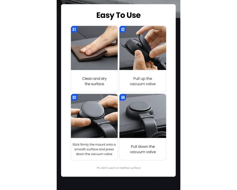 Стойка Ugreen Car Phone Holder LP405 - 20473 13