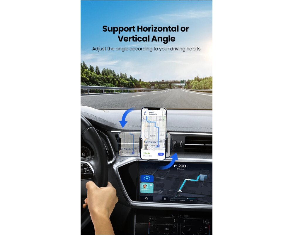 Стойка Ugreen Car Phone Holder LP405 - 20473 11