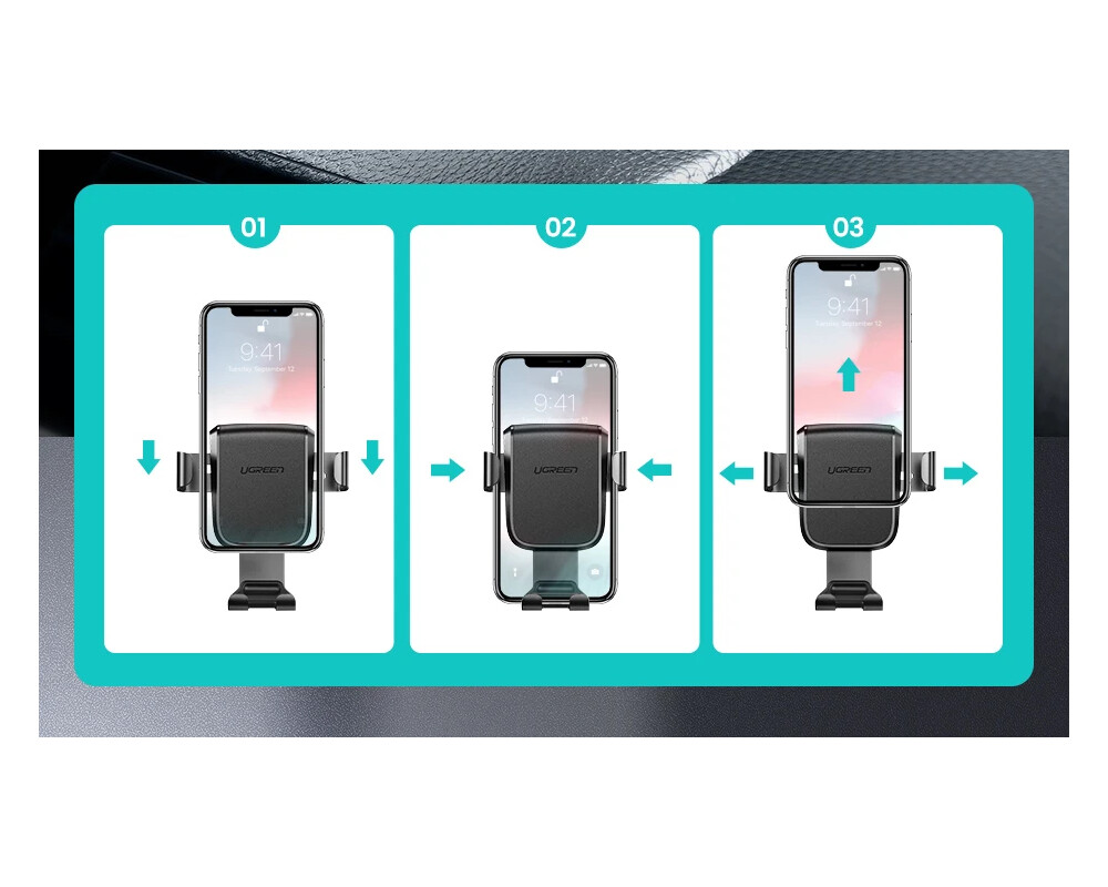 Стойка Ugreen Car Phone Holder LP200 - 60990B 22