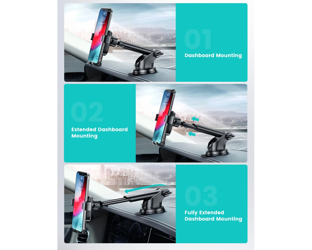 Стойка Ugreen Car Phone Holder LP200 - 60990B 11