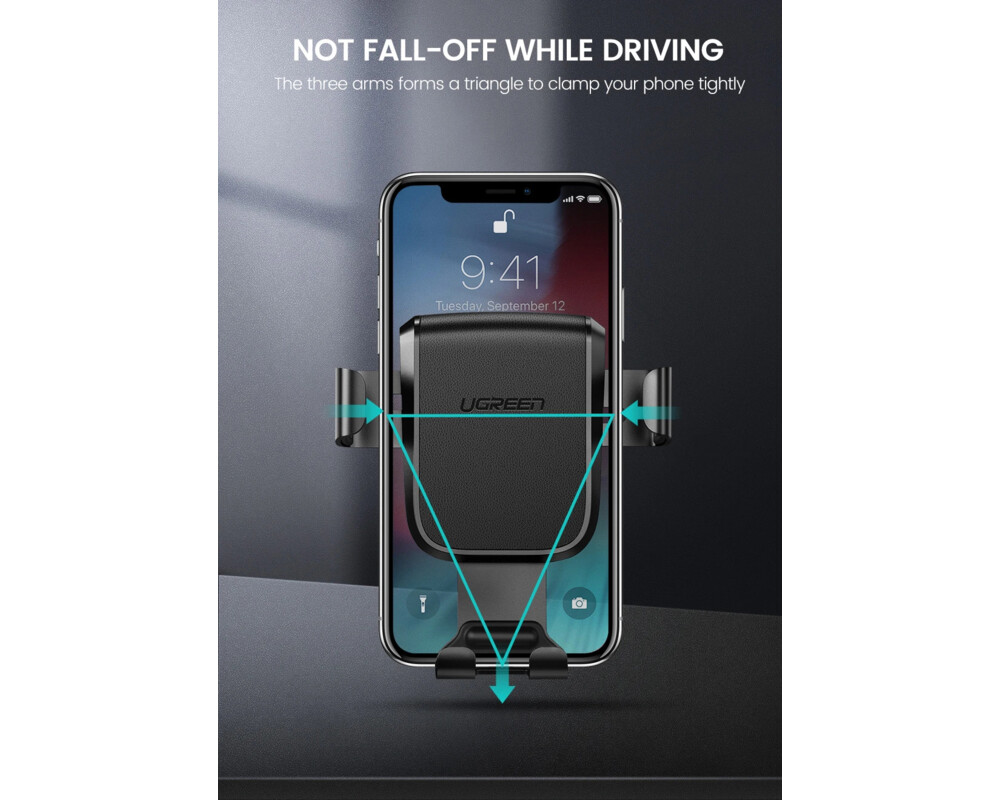 Стойка Ugreen Car Phone Holder LP200 - 60990B 8