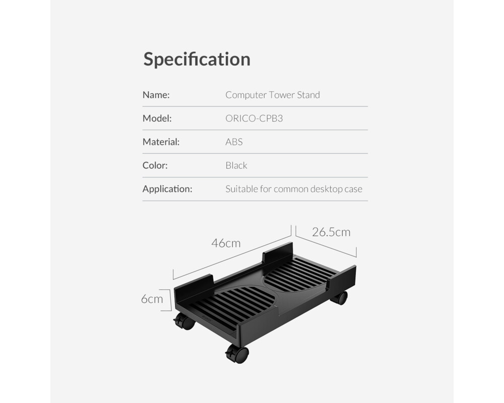 Стойка Orico PC Stand - Computer Bracket - Water Resistant 14