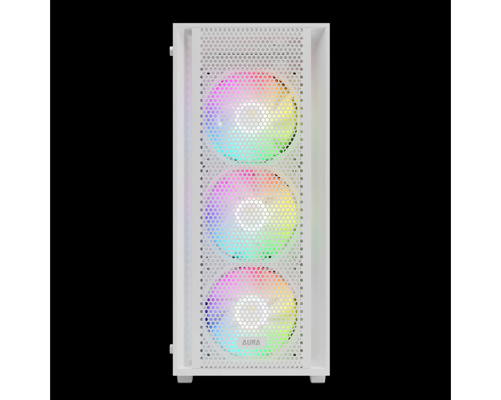 Кутия Gamdias ATX - AURA GC2 Elite White - Mesh 7