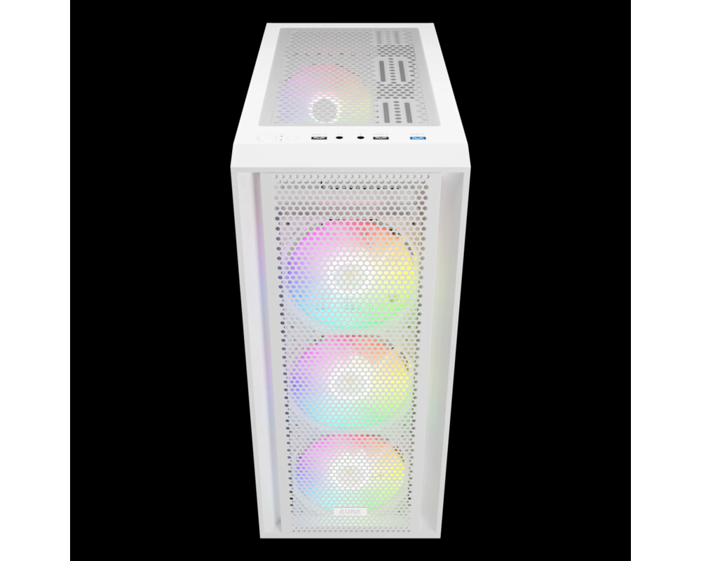 Кутия Gamdias ATX - AURA GC2 Elite White - Mesh 5