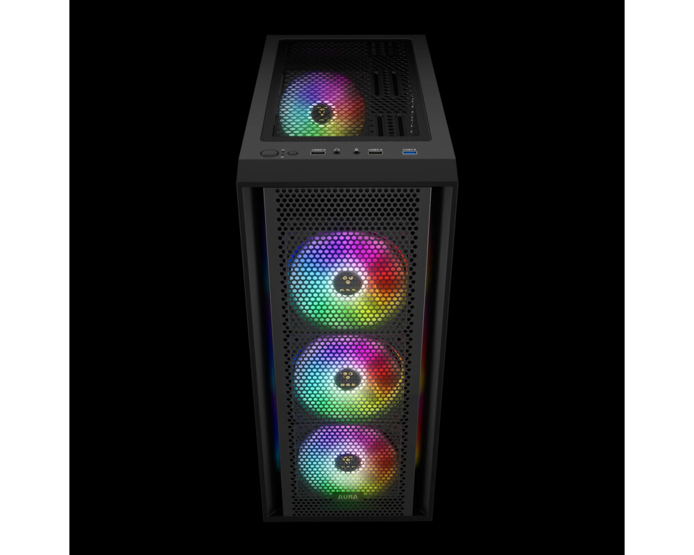 Кутия Gamdias ATX - AURA GC2 Elite - Mesh 3