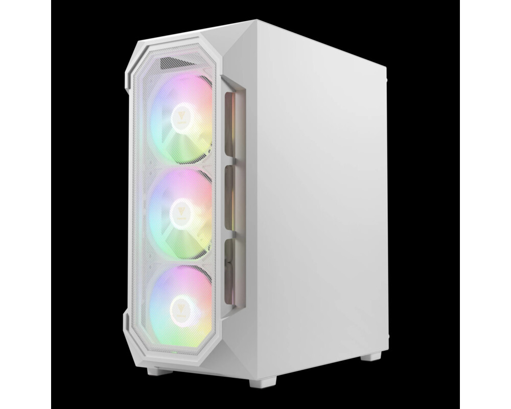 Кутия Gamdias ATX - AURA GC1 Elite White - Mesh 6