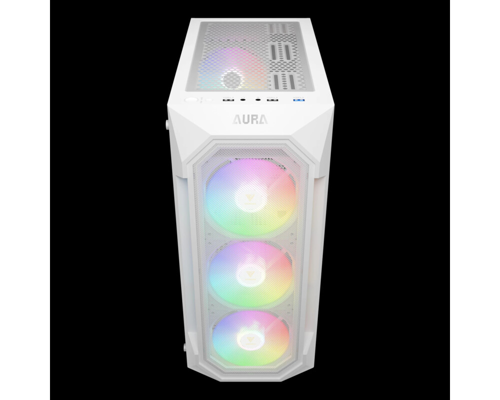 Кутия Gamdias ATX - AURA GC1 Elite White - Mesh 3