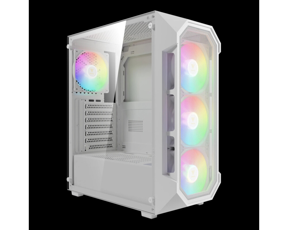 Кутия Gamdias ATX - AURA GC1 Elite White - Mesh 2