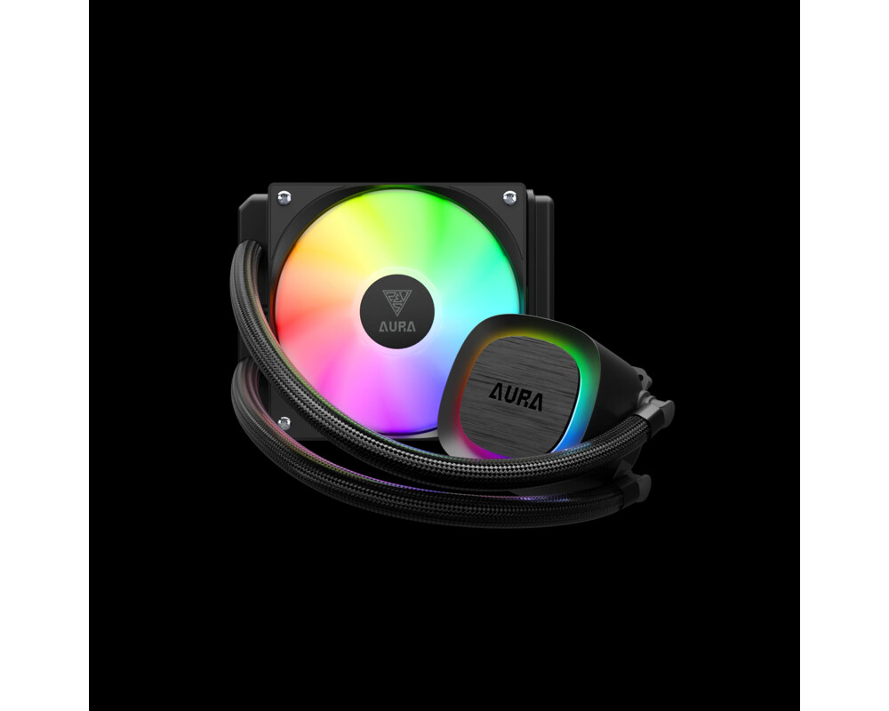Охладител за процесор Gamdias 120mm - AURA GL120 v2 Black - aR... 2