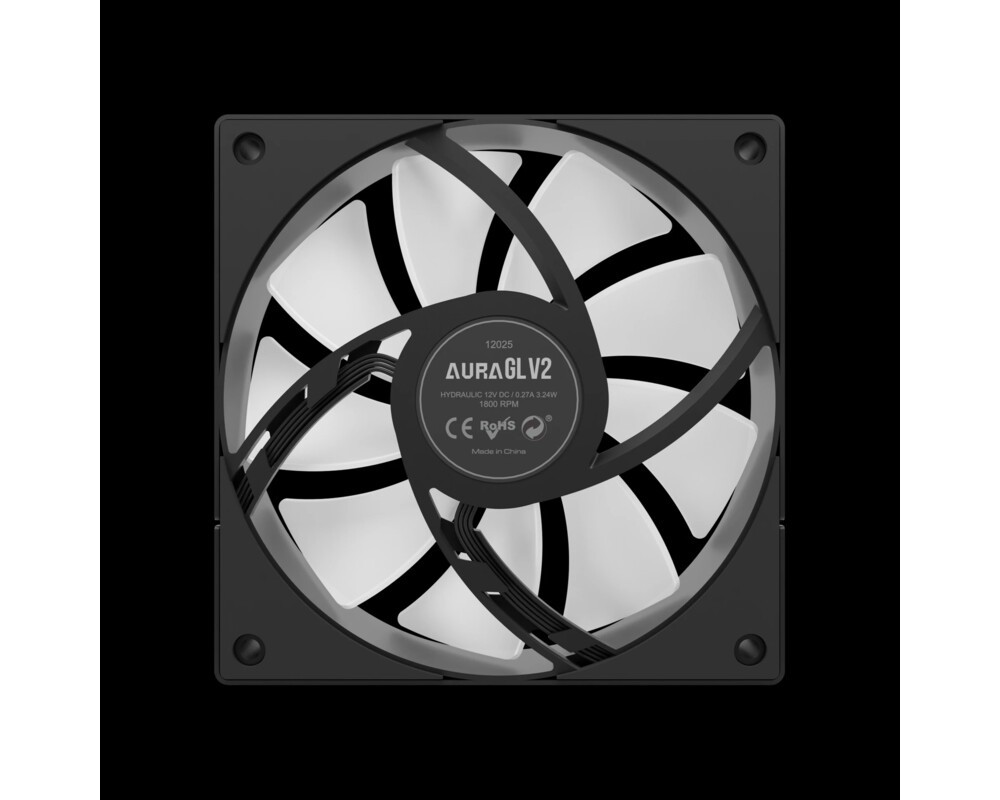 Охладител за процесор Gamdias 120mm - AURA GL120 v2 Black - aR... 8