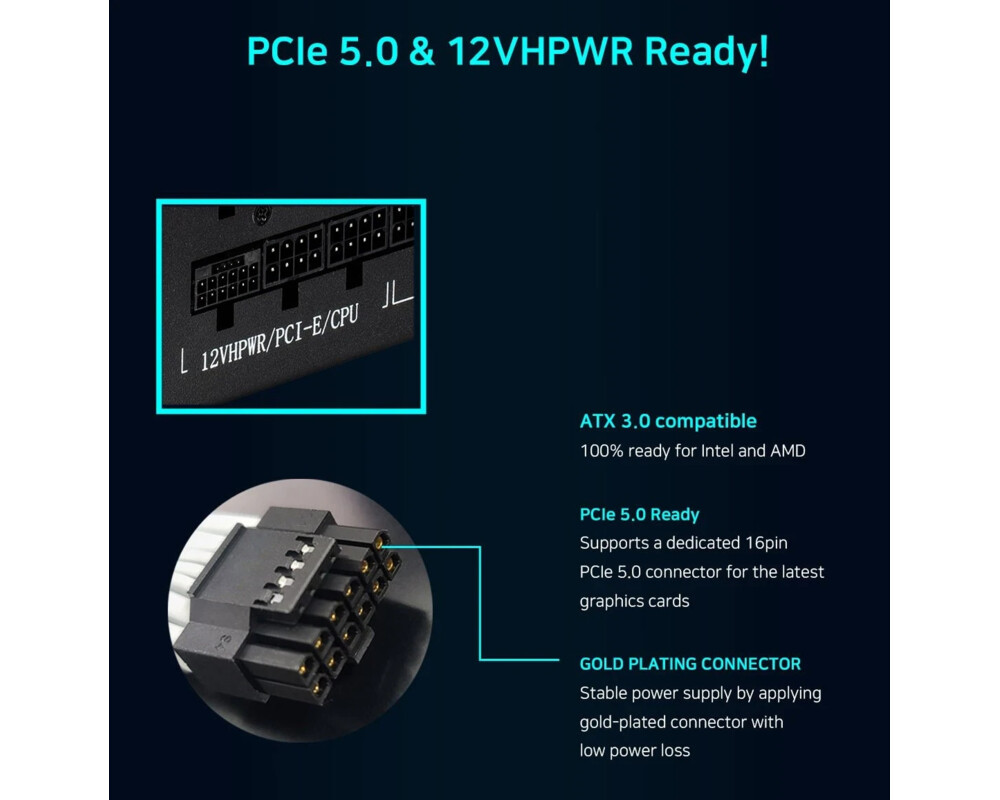 Захранване Zalman TeraMax ATX 3.0 750W Gold White -... 10