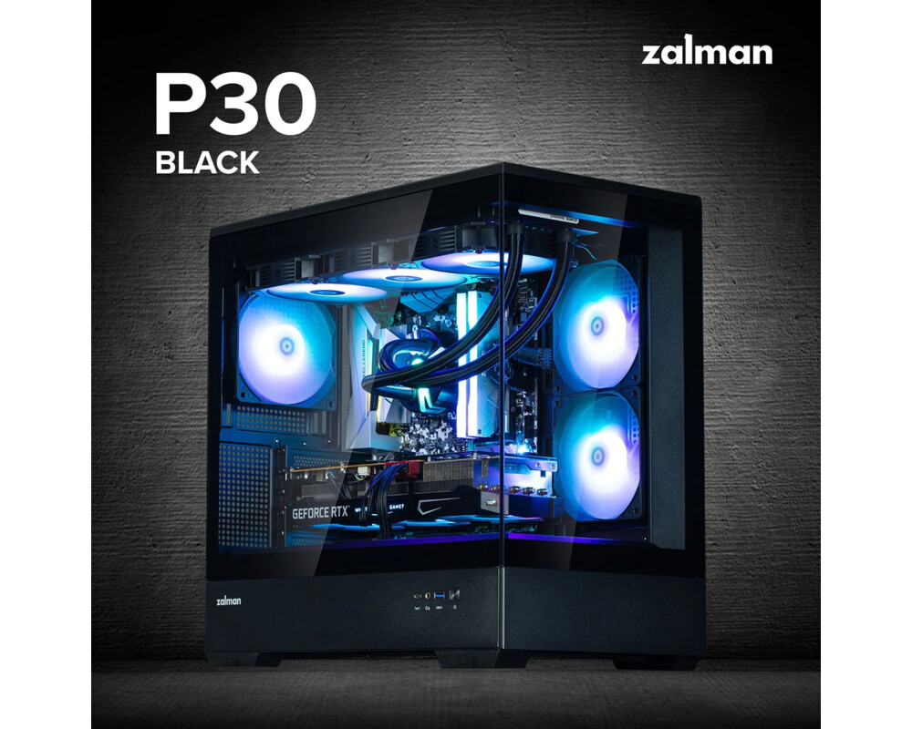 Кутия Zalman mATX - P30 Black - aRGB 15