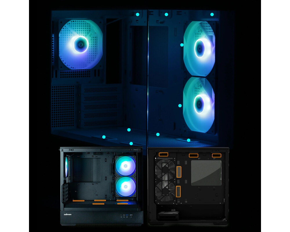 Кутия Zalman mATX - P30 Black - aRGB 24