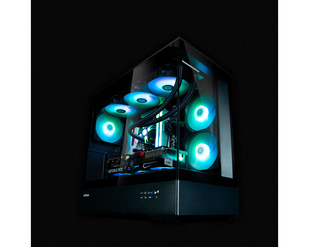 Кутия Zalman mATX - P30 Black - aRGB 13