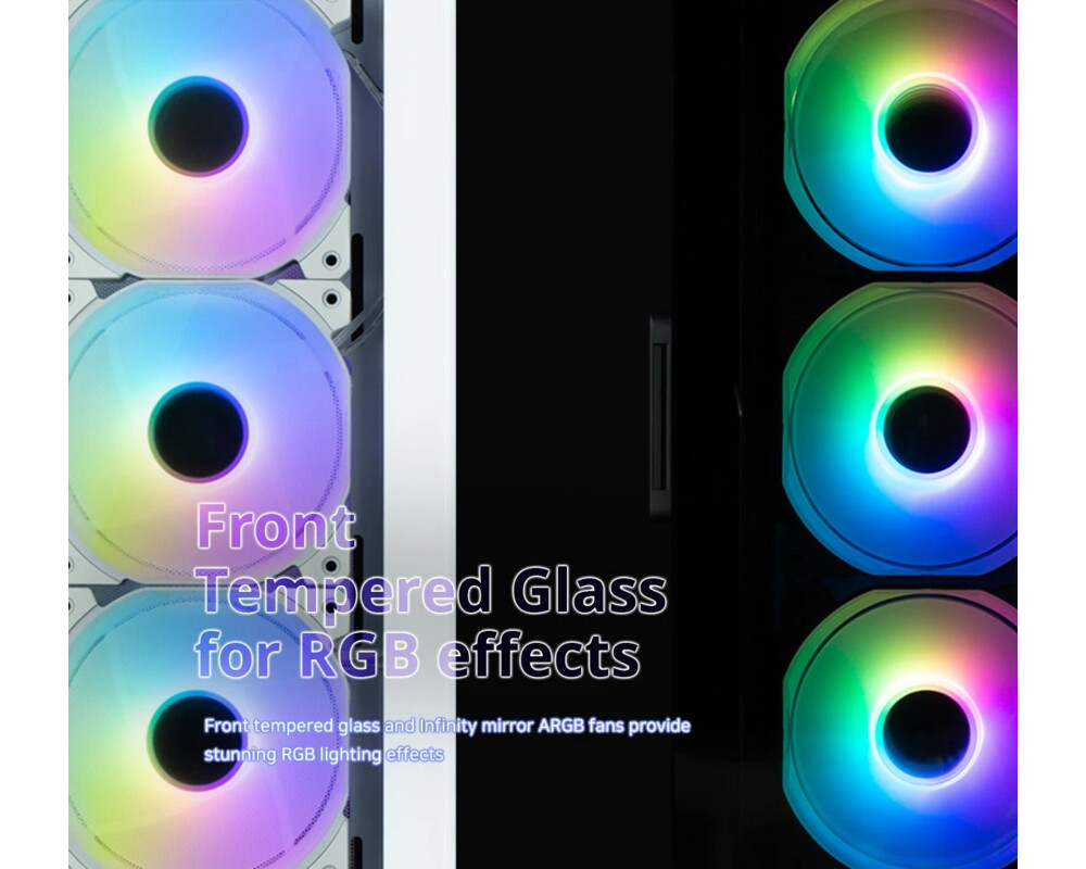Кутия Zalman ATX - I3 NEO TG White - aRGB 13