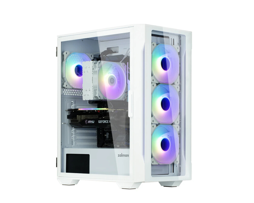 Кутия Zalman ATX - I3 NEO TG White - aRGB 2