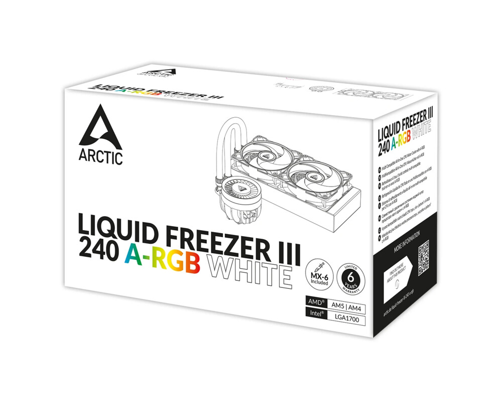 Охладител за процесор Arctic Liquid Freezer III 240 A-RGB White, ACFRE00150A 16