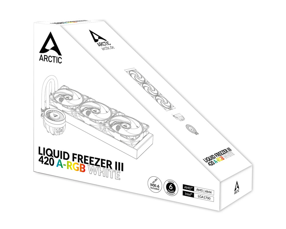 Охладител за процесор Arctic Liquid Freezer III 420 White A-RGB, ACFRE00153A 16