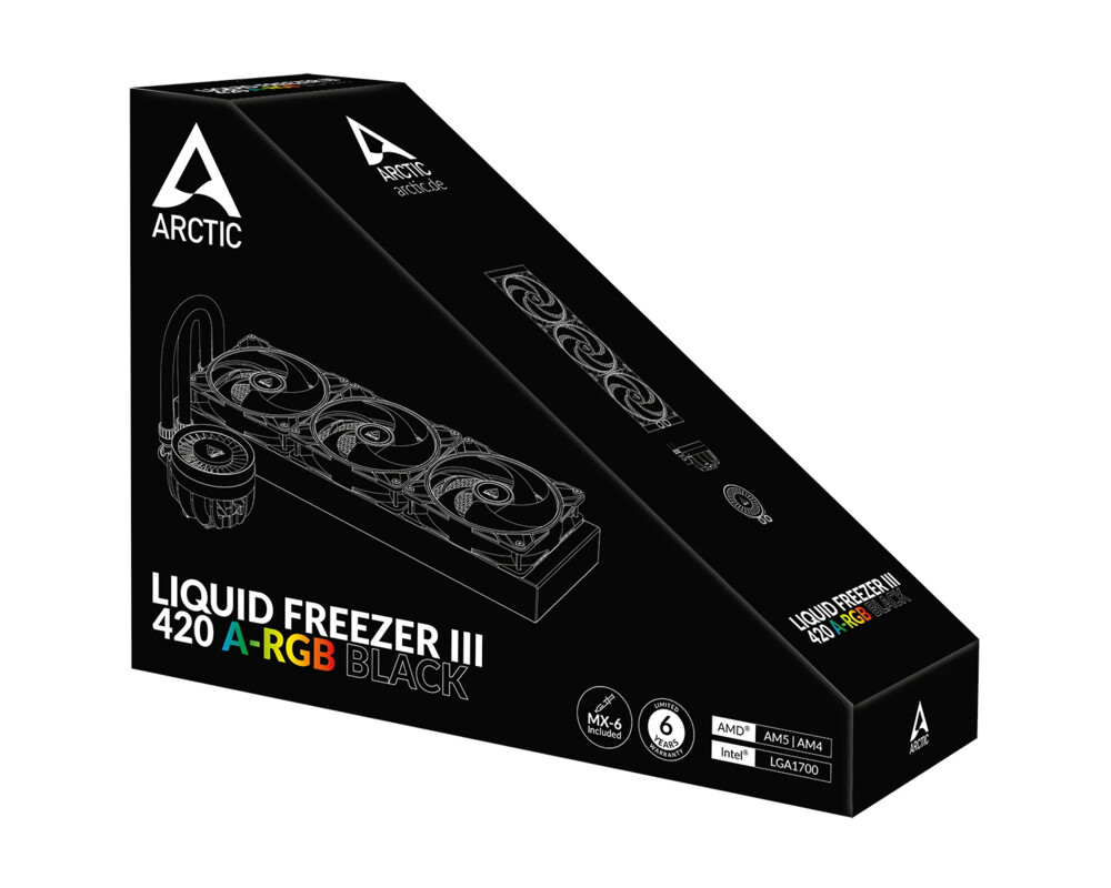 Охладител за процесор Arctic Liquid Freezer III 420 Black A-RGB, ACFRE00145A 16