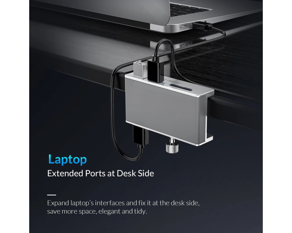 USB хъб Orico USB 3.0 HUB Clip Type 2 port 7