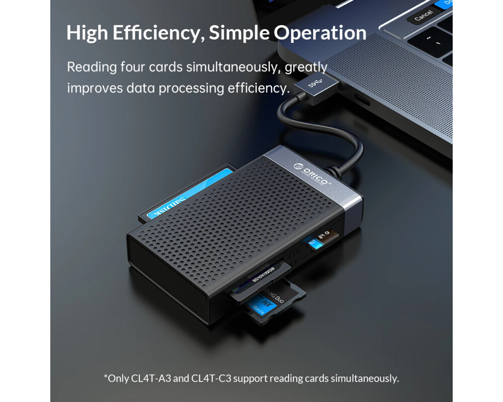 Четец за карти Orico Card Reader USB Type C - CL4T-C3-B... 11