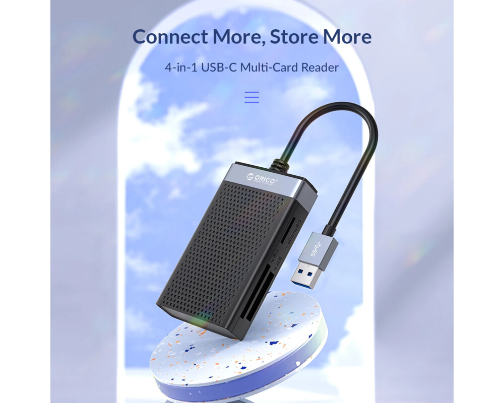 Четец за карти Orico Card Reader USB Type C - CL4T-C3-B... 4