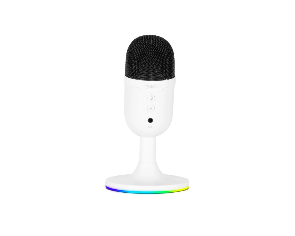 Микрофон Marvo Геймърски Gaming USB Microphone - MIC-06 White - USB 2