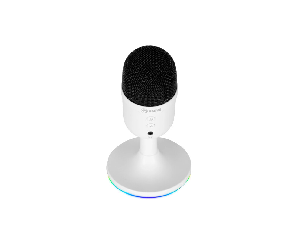 Микрофон Marvo Геймърски Gaming USB Microphone - MIC-06 White - USB 3