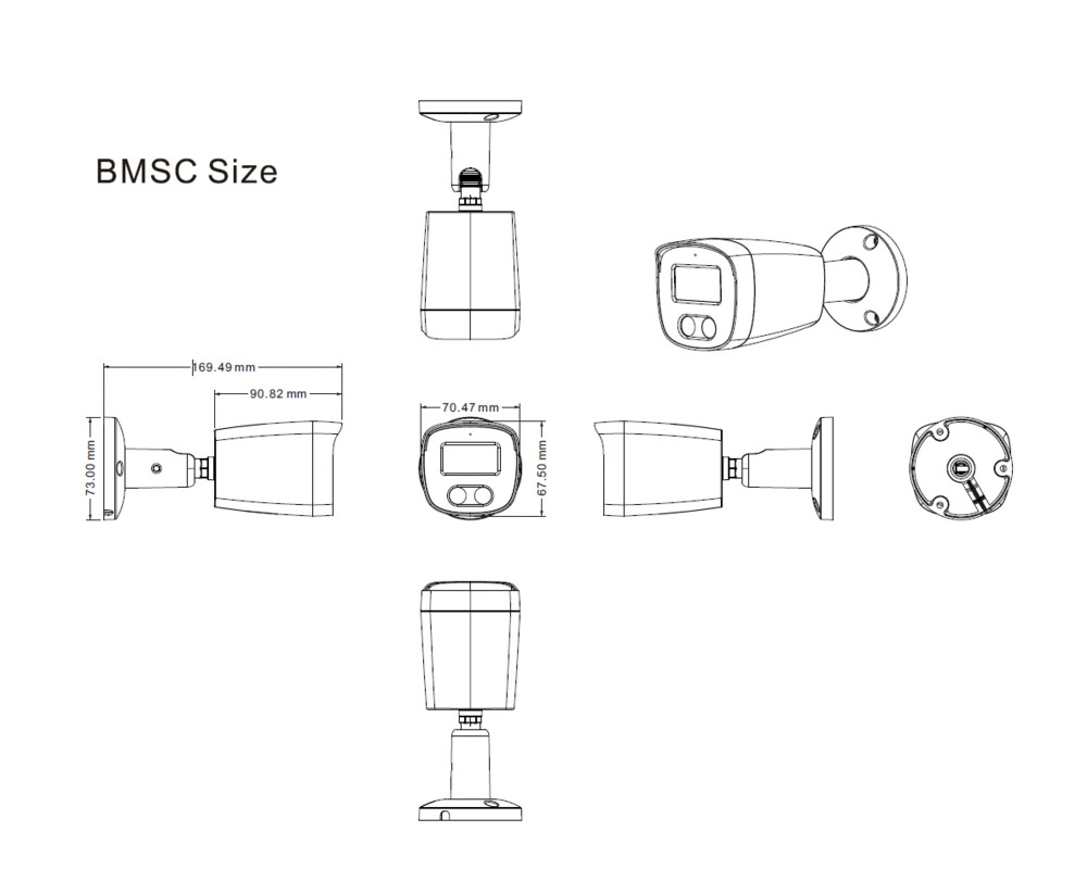 Цифрова IP камера Longse IP Camera Bullet - BMSCFG200 - 2MP 10