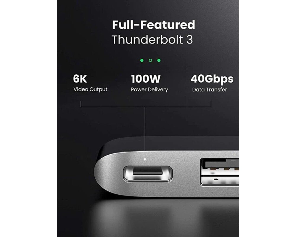 USB хъб Ugreen HUB for Apple Macbook Pro/Air USB3.1 Type-C x 2 - USB3.0 x 2 4
