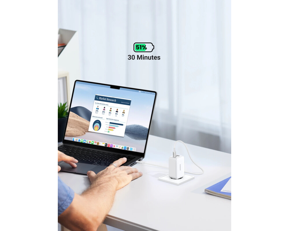 Зарядно Ugreen универсално за стена Charger Wall 65W GaN CD244 6