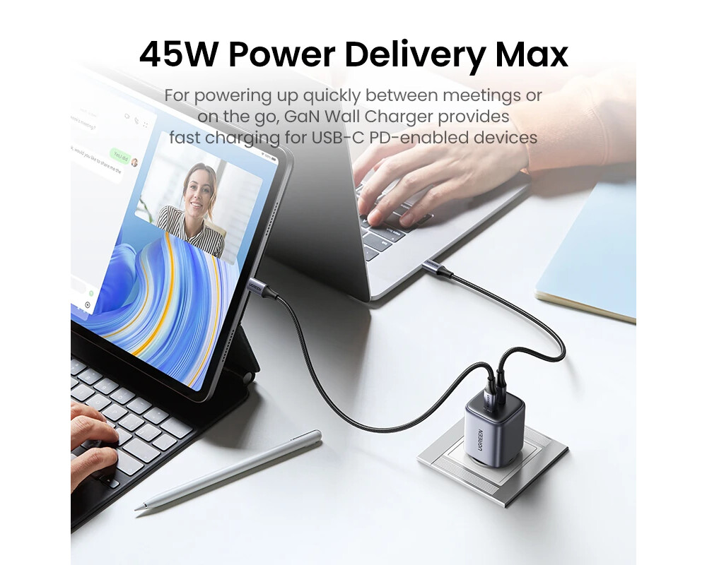 Зарядно Ugreen универсално за стена Charger Wall... 2