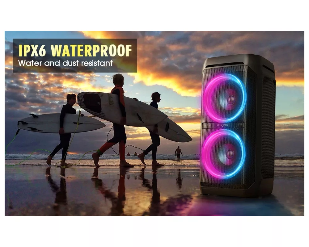 Тонколони W-King Блутут парти колона Bluetooth Party Speaker - T11 Black - 100W 11