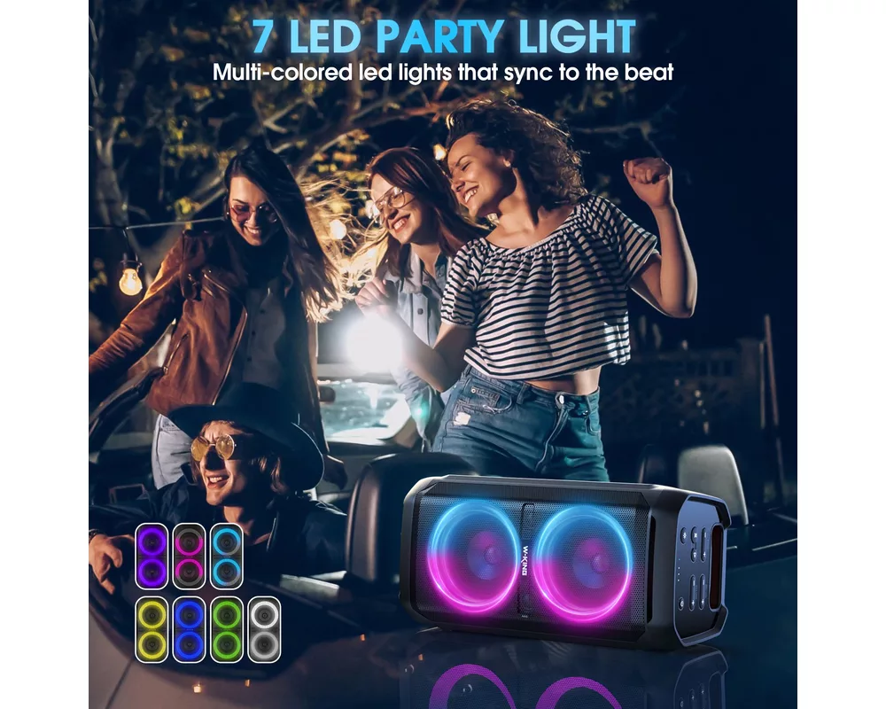 Тонколони W-King Блутут парти колона Bluetooth Party Speaker - T11 Black - 100W 5