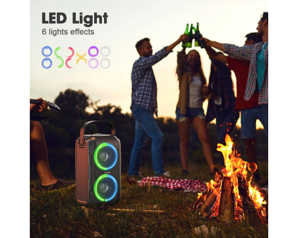 Тонколони W-King Блутут парти колона Bluetooth Party Speaker - T9 Black - 80W 15