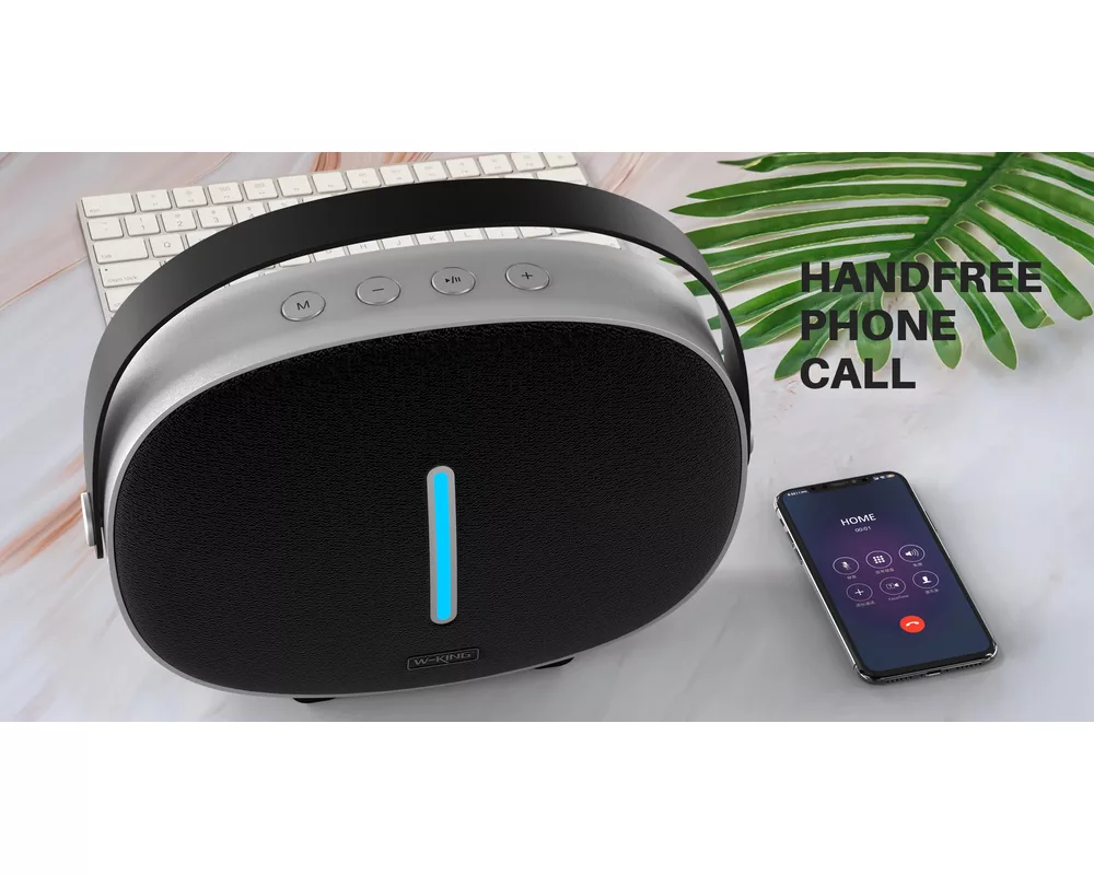 Тонколони W-King Блутут мобилна колонка Bluetooth Speaker - T8 Black - 30W 8